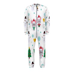 Christmas-seamless-pattern-with-cute-kawaii-mouse Onepiece Jumpsuit (kids) by Grandong