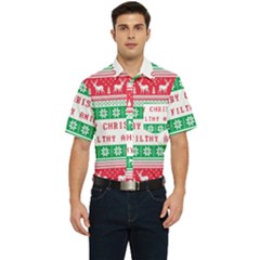 Merry Christmas Ya Filthy Animal Men s Short Sleeve Pocket Shirt 