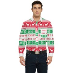 Merry Christmas Ya Filthy Animal Men s Long Sleeve Pocket Shirt 