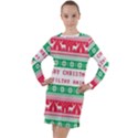 Merry Christmas Ya Filthy Animal Long Sleeve Hoodie Dress View1