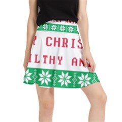 Merry Christmas Ya Filthy Animal Waistband Skirt