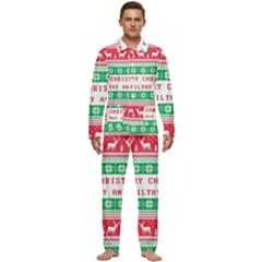 Merry Christmas Ya Filthy Animal Men s Long Sleeve Velvet Pocket Pajamas Set
