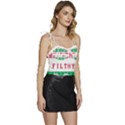 Merry Christmas Ya Filthy Animal Flowy Camisole Tie Up Top View3