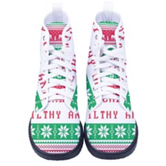 Merry Christmas Ya Filthy Animal Men s High-Top Canvas Sneakers