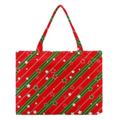 Christmas-paper-star-texture     - Medium Tote Bag by Grandong