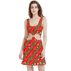 Christmas-paper-star-texture     - Velour Cutout Dress by Grandong