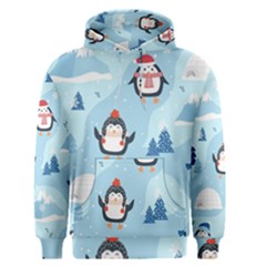 Christmas-seamless-pattern-with-penguin Men s Core Hoodie