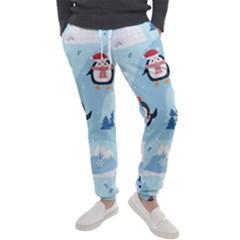 Christmas-seamless-pattern-with-penguin Men s Jogger Sweatpants by Grandong
