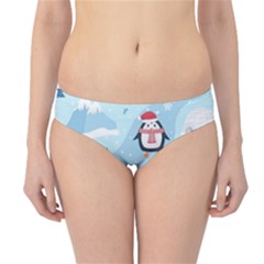 Christmas-seamless-pattern-with-penguin Hipster Bikini Bottoms