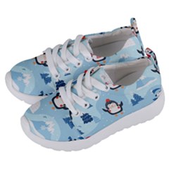Christmas-seamless-pattern-with-penguin Kids  Lightweight Sports Shoes