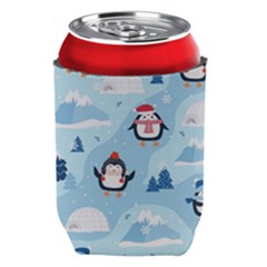 Christmas-seamless-pattern-with-penguin Can Holder