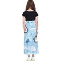 Christmas-seamless-pattern-with-penguin Kids  Flared Maxi Skirt View2