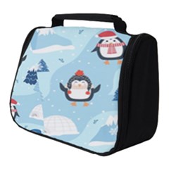 Christmas-seamless-pattern-with-penguin Full Print Travel Pouch (Small)
