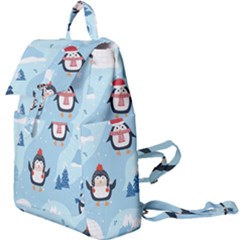 Christmas-seamless-pattern-with-penguin Buckle Everyday Backpack