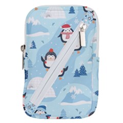 Christmas-seamless-pattern-with-penguin Belt Pouch Bag (Small)