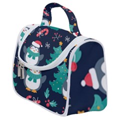 Colorful-funny-christmas-pattern      - Satchel Handbag