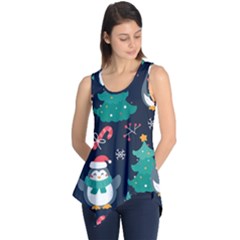 Colorful-funny-christmas-pattern      - Sleeveless Tunic by Grandong