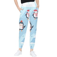 Christmas-seamless-pattern-with-penguin Women s Tapered Pants