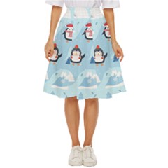 Christmas-seamless-pattern-with-penguin Classic Short Skirt