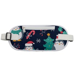 Colorful-funny-christmas-pattern      - Rounded Waist Pouch