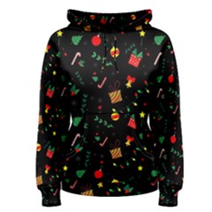 Christmas Pattern Texture Colorful Wallpaper Women s Pullover Hoodie by Grandong