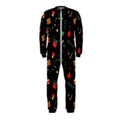 Christmas Pattern Texture Colorful Wallpaper Onepiece Jumpsuit (kids) by Grandong