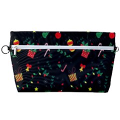 Christmas Paper Stars Pattern Texture Background Colorful Colors Seamless Copy Handbag Organizer by Grandong