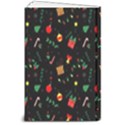 Christmas Pattern Texture Colorful Wallpaper 8  x 10  Hardcover Notebook View2