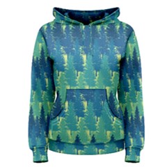 Christmas Trees Pattern Digital Paper Seamless Women s Pullover Hoodie by Grandong