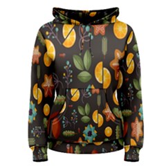 Christmas-seamless-pattern   - Women s Pullover Hoodie by Grandong