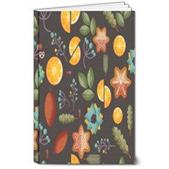 Christmas-seamless-pattern   - 8  X 10  Softcover Notebook by Grandong