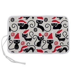 Cute Christmas Seamless Pattern Vector Pen Storage Case (l) by Grandong