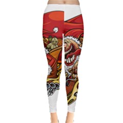 Funny Santa Claus Christmas Everyday Leggings  by Grandong