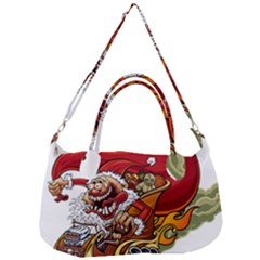 Funny Santa Claus Christmas Removable Strap Handbag by Grandong