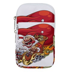 Funny Santa Claus Christmas Waist Pouch (large) by Grandong