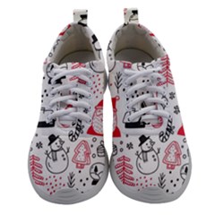 Christmas-themed-seamless-pattern Women Athletic Shoes by Grandong