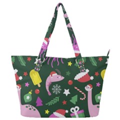 Colorful-funny-christmas-pattern   --- Full Print Shoulder Bag by Grandong