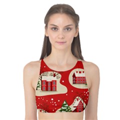 Christmas-new-year-seamless-pattern Tank Bikini Top by Grandong