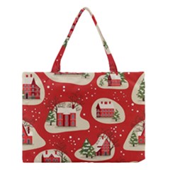 Christmas-new-year-seamless-pattern Medium Tote Bag by Grandong