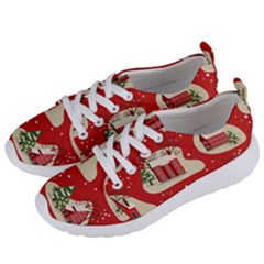 Christmas-new-year-seamless-pattern Women s Lightweight Sports Shoes by Grandong