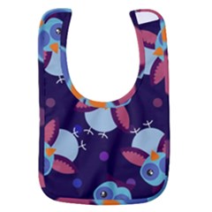 Owl-pattern-background Baby Bib by Grandong