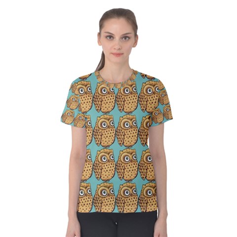 Owl Dreamcatcher Women s Cotton T-shirt by Grandong