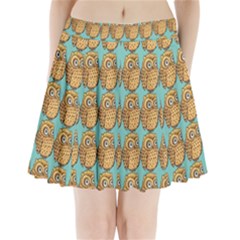 Owl Dreamcatcher Pleated Mini Skirt