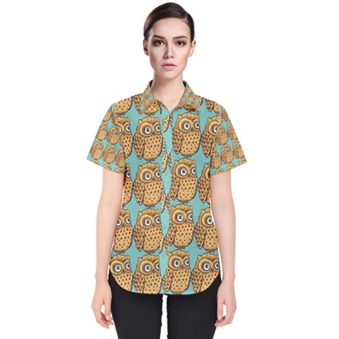 Owl Dreamcatcher Women s Short Sleeve Shirt by Grandong