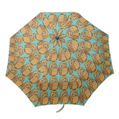 Owl-pattern-background Folding Umbrellas by Grandong