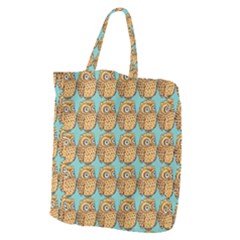 Owl-stars-pattern-background Giant Grocery Tote by Grandong