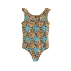 Owl Dreamcatcher Kids  Frill Swimsuit by Grandong