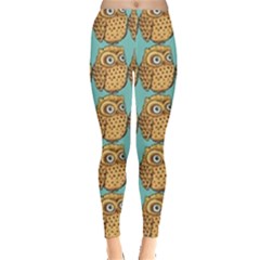 Owl-pattern-background Everyday Leggings  by Grandong