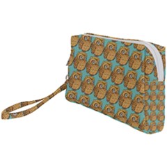 Owl-stars-pattern-background Wristlet Pouch Bag (small) by Grandong