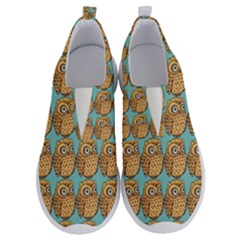 Seamless Cute Colourfull Owl Kids Pattern No Lace Lightweight Shoes by Grandong